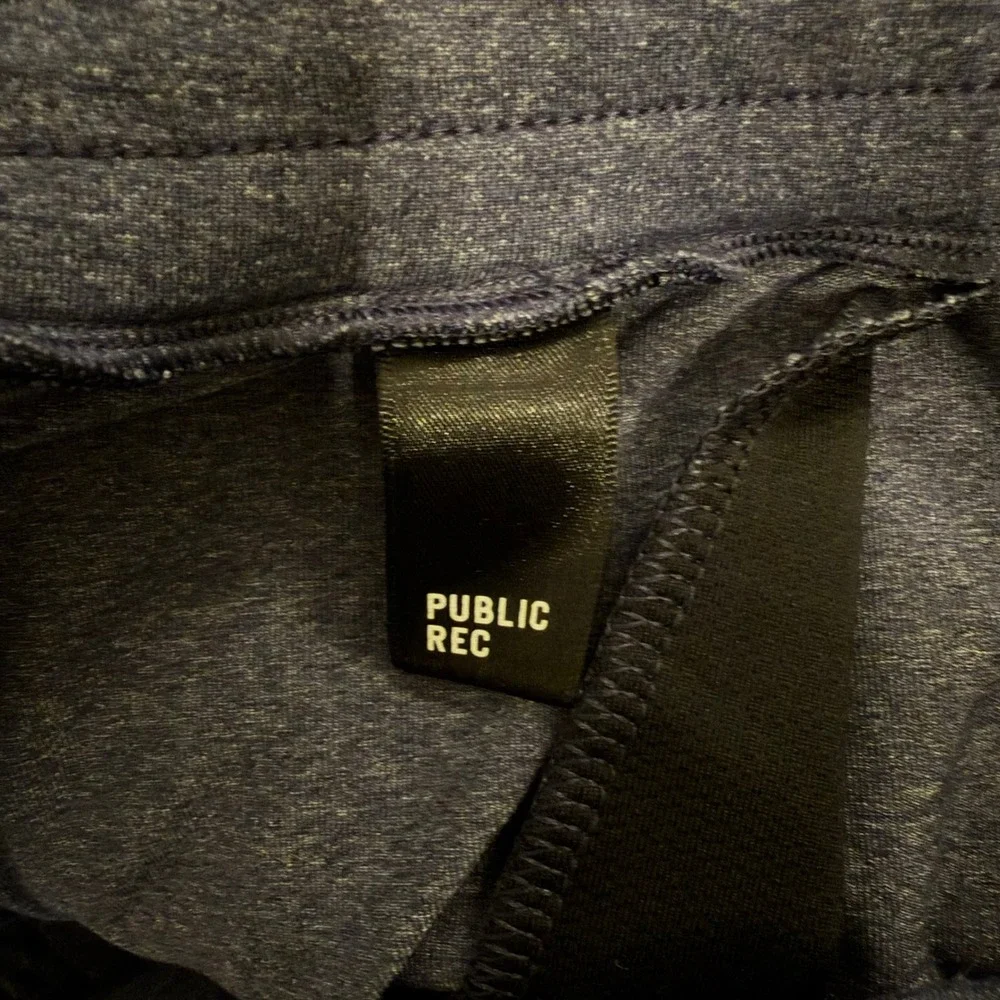 Public Rec Gamechanger Pant Mens Sz 40 Navy Blue Heather Tapered Athleisure Soft - Picture 2 of 15